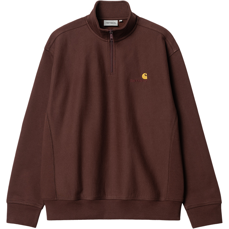 Carhartt WIP American Script Zip Sweater Ale Carhartt WIP American Script Zip Sweater Ale