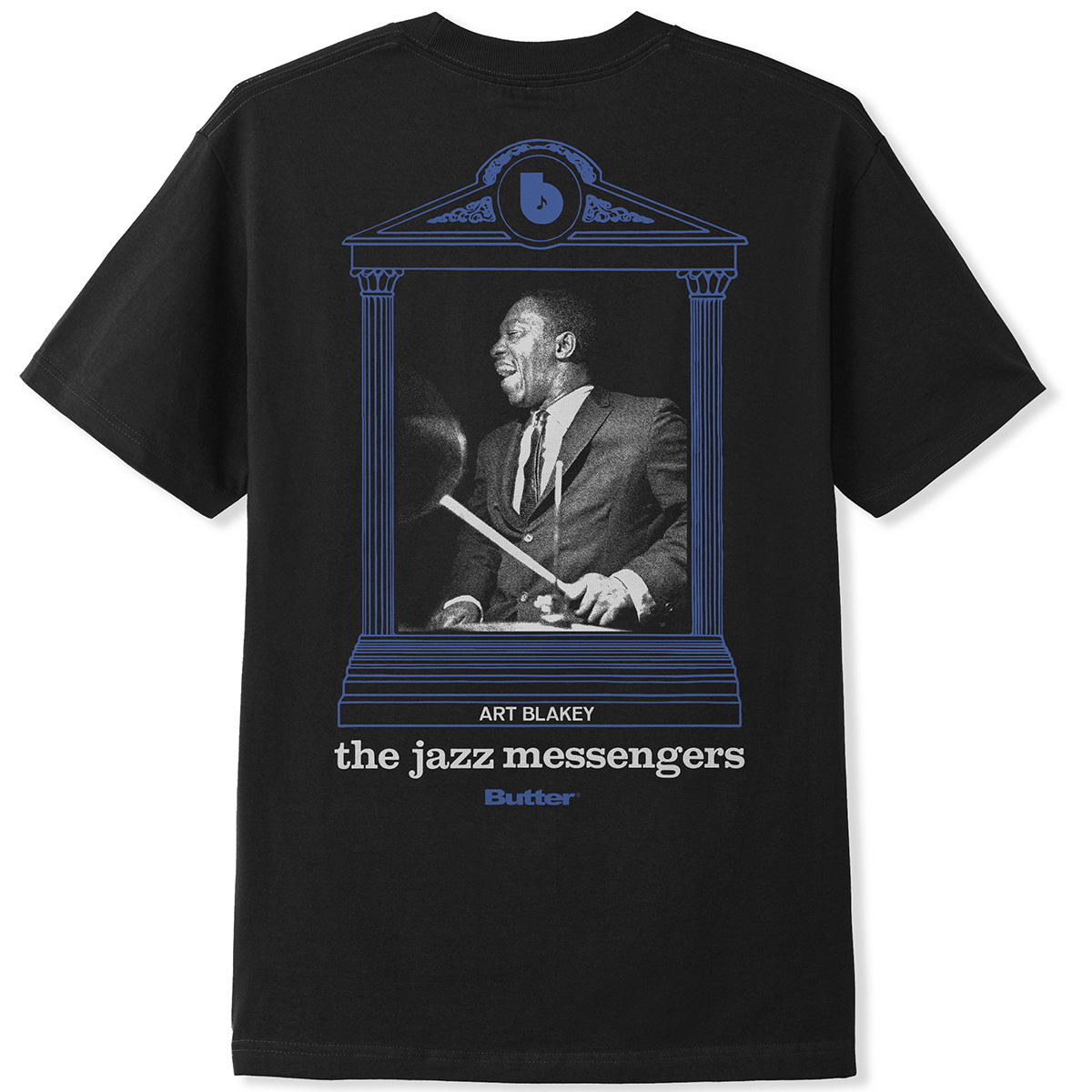 Butter Goods Jazz Messengers T-Shirt Black Butter Goods Jazz Messengers T-Shirt Black