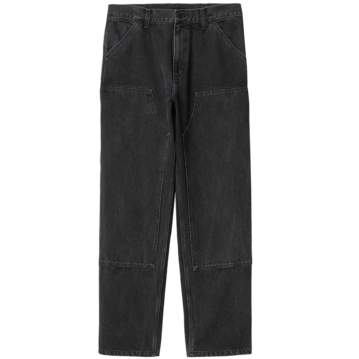 Carhartt WIP Double Knee Pant Black Stone Washed Carhartt WIP Double Knee Pant Black Stone Washed