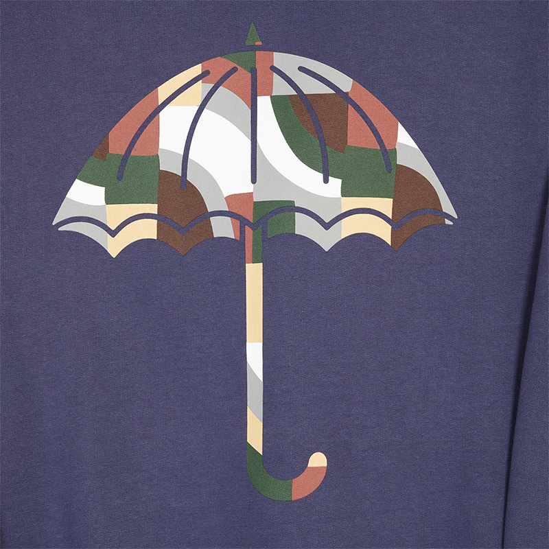 Helas Mosa Hoodie Indigo Blue Helas Mosa Hoodie Indigo Blue