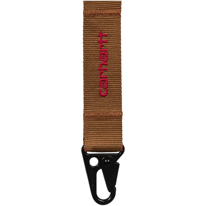 Carhartt WIP Heston Keychain Hamilton Brown/Cherry Carhartt WIP Heston Keychain Hamilton Brown/Cherry