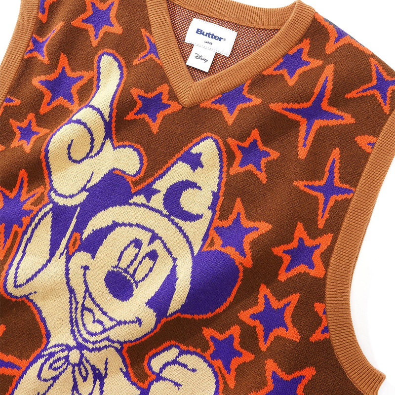 Butter x Disney Starry Skies Knitted Vest Brown Butter x Disney Starry Skies Knitted Vest Brown