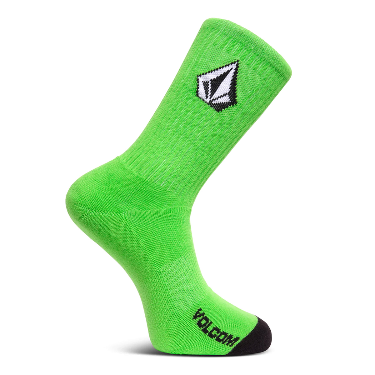 Volcom Full Stone Sock 3 Pack Electric Green Volcom Full Stone Sock 3 Pack Electric Green