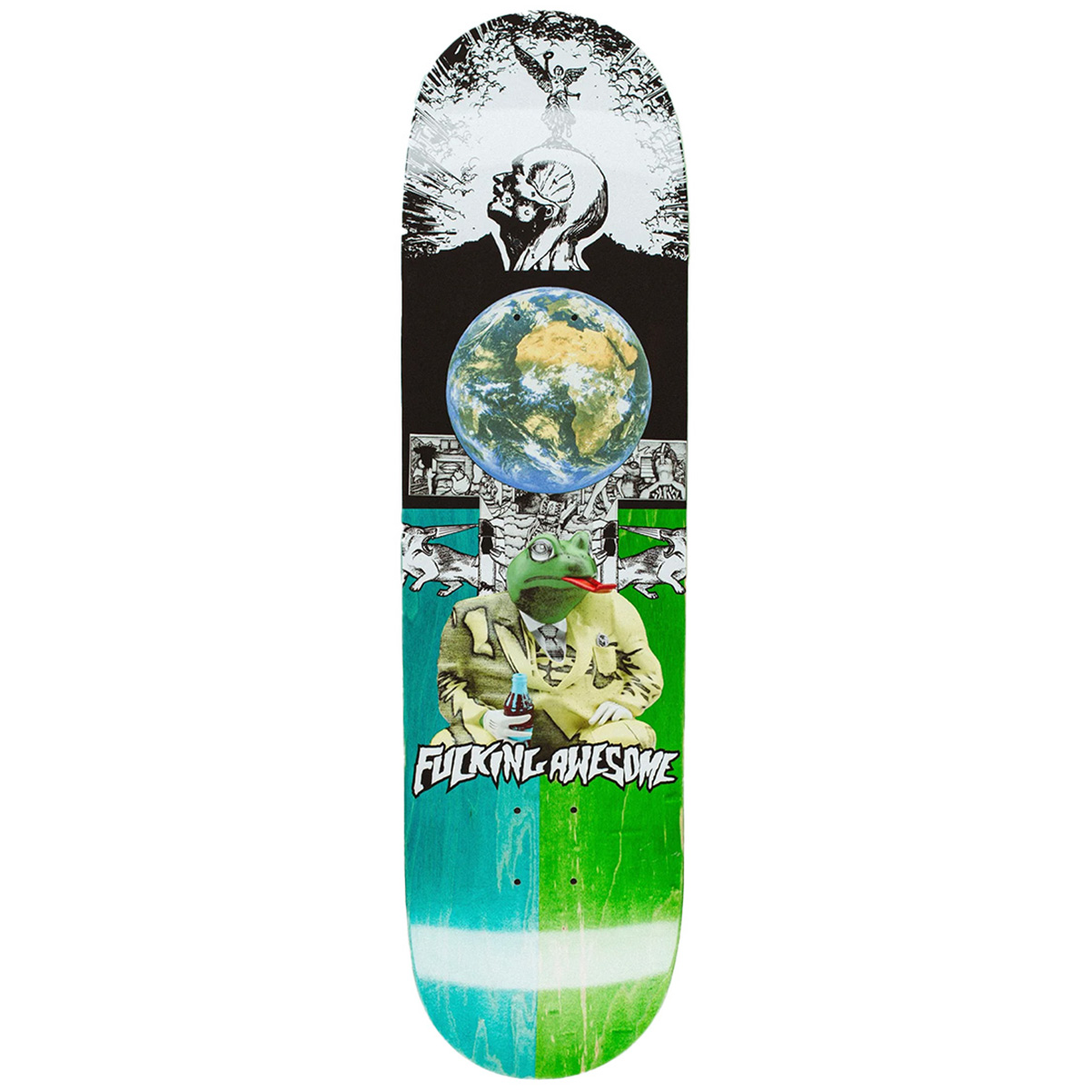 Fucking Awesome Louie Lopez 3D Frog Split Skateboard Deck -Shape 2- 8.25
