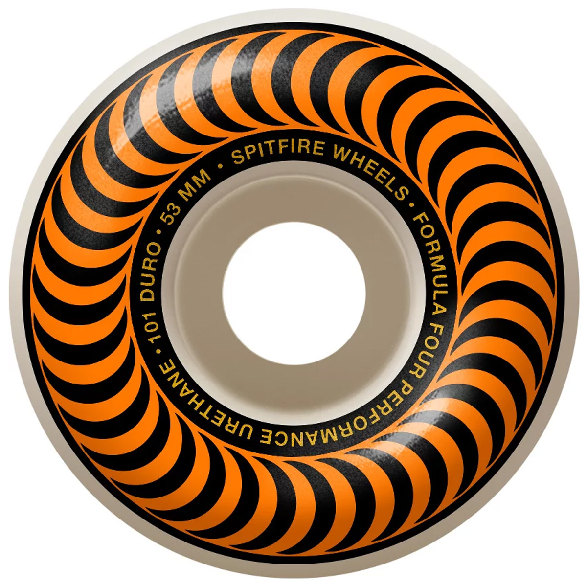 Spitfire Formula Four Classic Wheels Natural/Orange 101D 53m Spitfire Formula Four Classic Wheels Natural/Orange 101D 53m