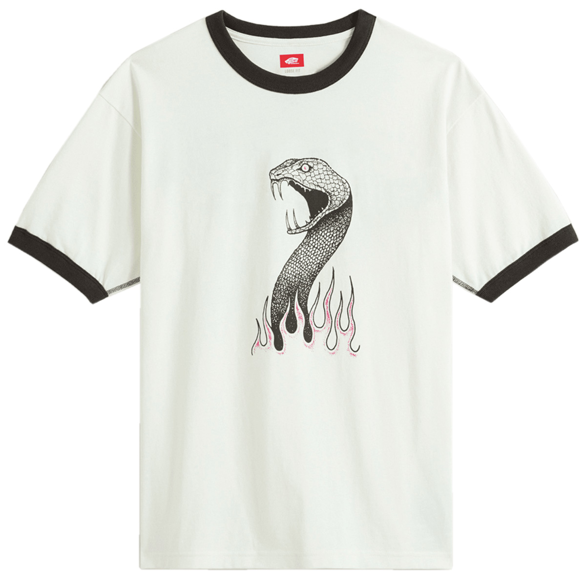 Vans MTE Skate Mike G Snake Flame Ringer T-Shirt Marshmallow