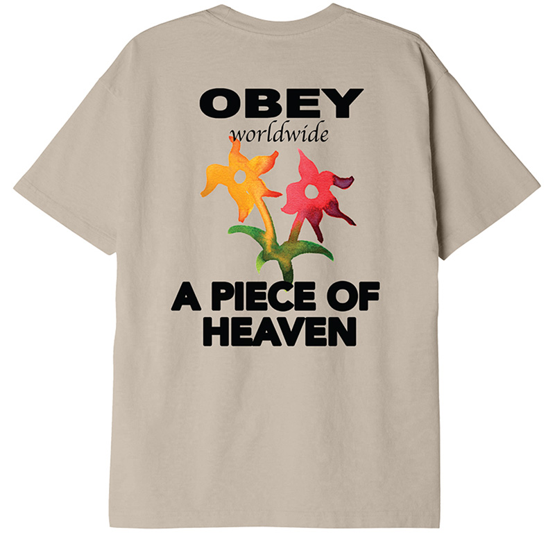 Obey A Piece Of Heaven T-Shirt Irish Cream Obey A Piece Of Heaven T-Shirt Irish Cream