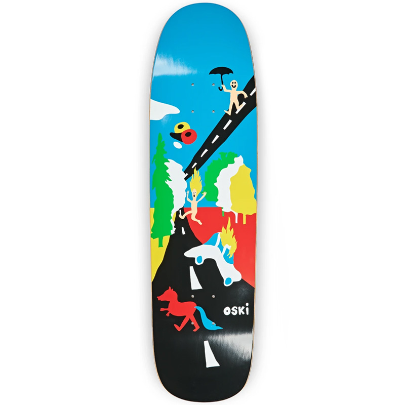 Polar Oskar Rozenberg Beautiful Day P9 Shape Skateboard Deck Blue/Black 8.625 Polar Oskar Rozenberg Beautiful Day P9 Shape Skateboard Deck Blue/Black 8.625