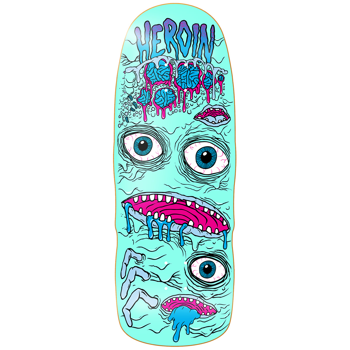 Heroin Mutator Mini Skateboard Deck 10.5