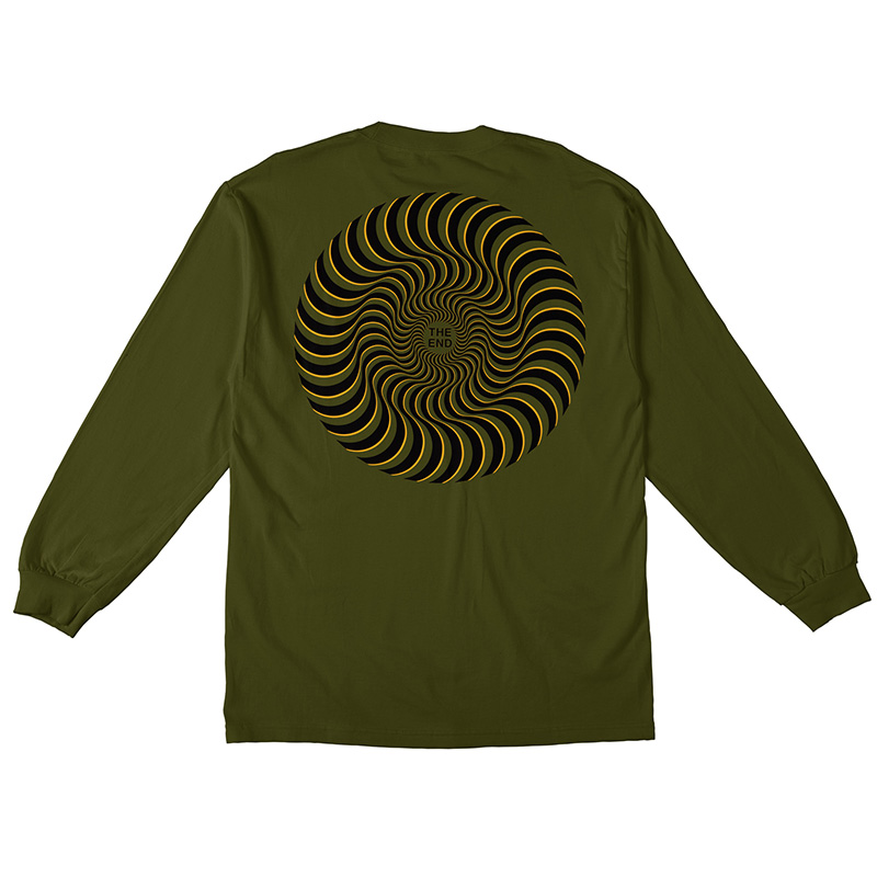 Spitfire Classic Swirl Overlay Longsleeve T-shirt Military Green Spitfire Classic Swirl Overlay Longsleeve T-shirt Military Green