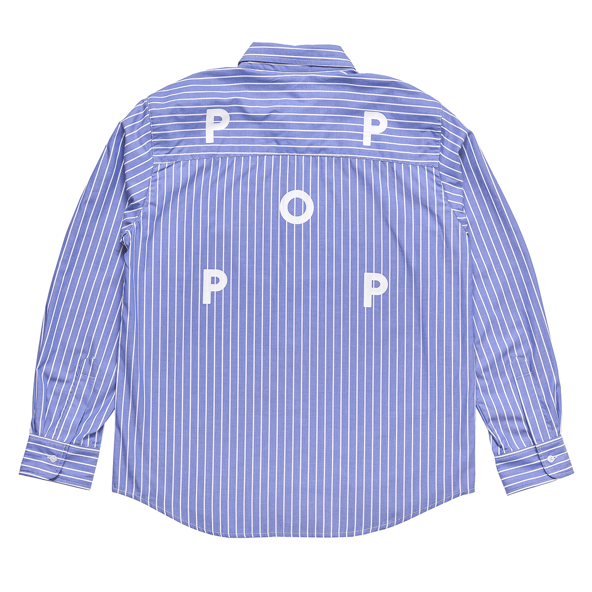 POP Logo Striped Shirt Blue