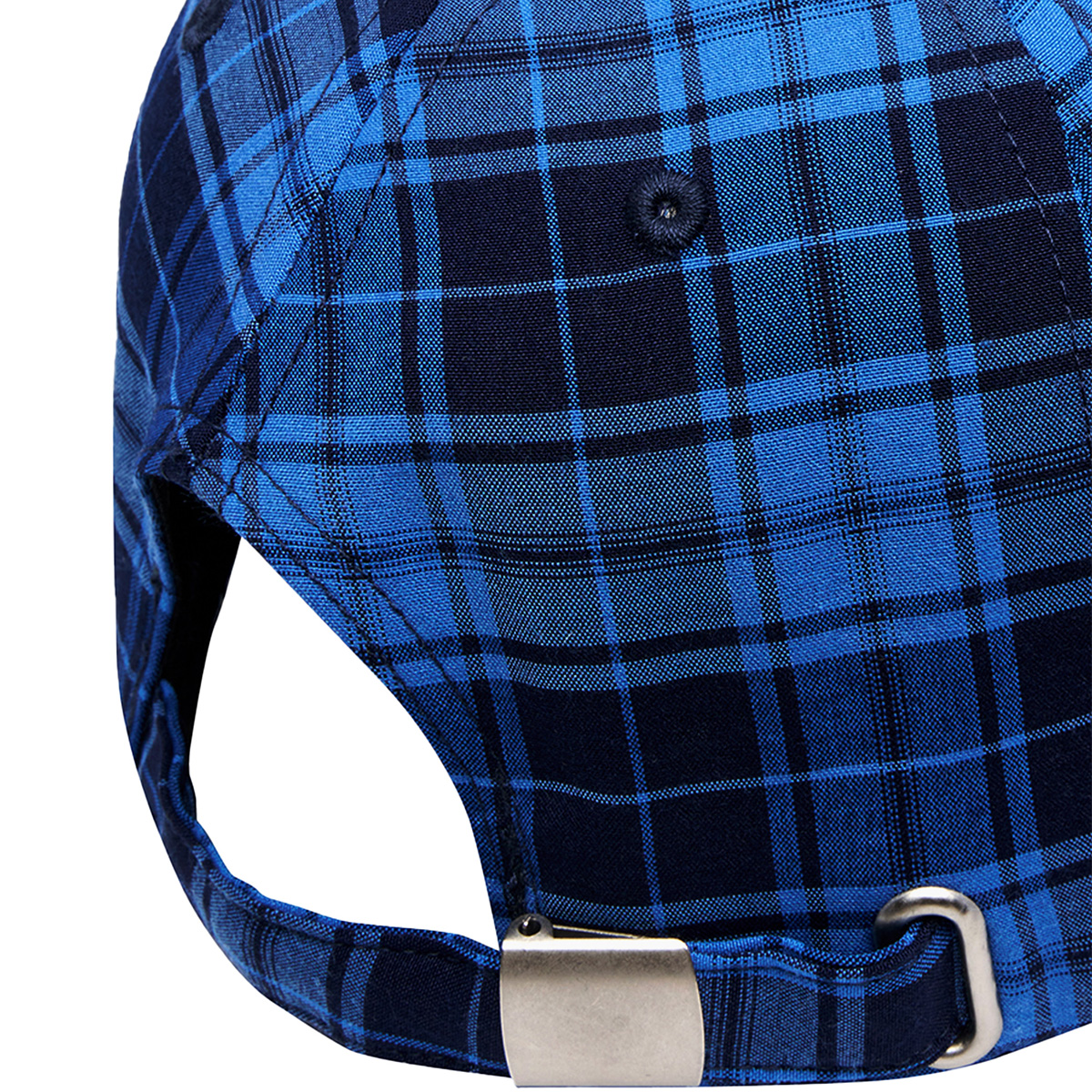Token Pissing Angel Cap Blue Purple Plaid