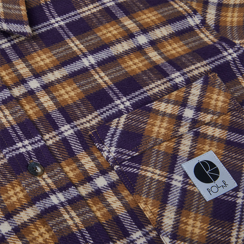 Polar Flannel Shirt Plum Polar Flannel Shirt Plum