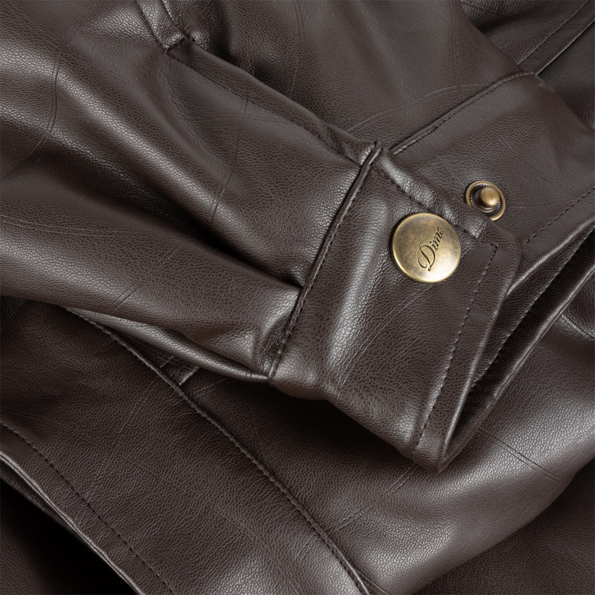 Dime Debossed Wavy Jacket Brown Dime Debossed Wavy Jacket Brown