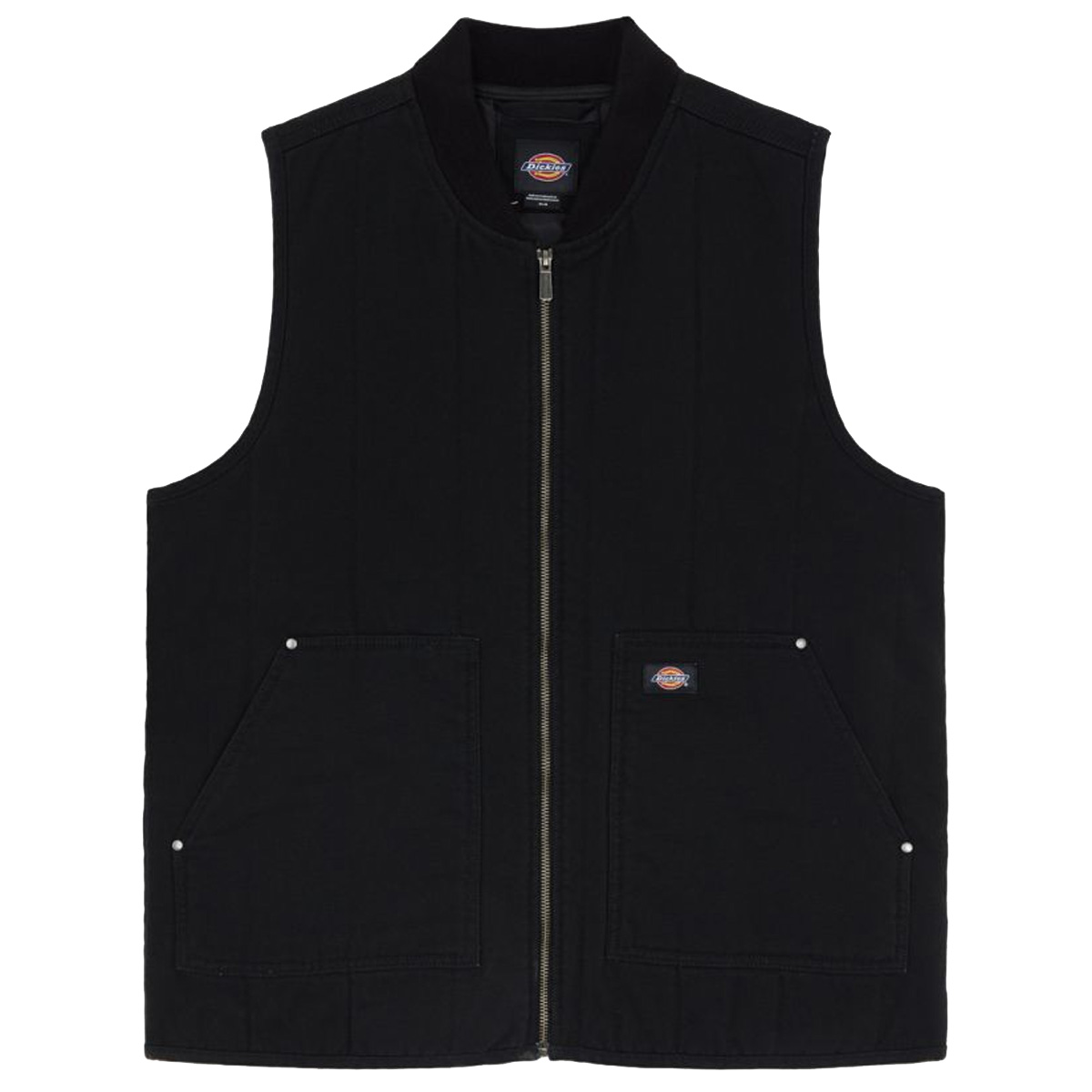 Dickies Quilted Canvas Vest Black