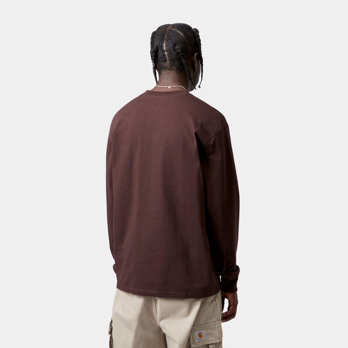 Carhartt WIP American Script Longsleeve T-Shirt Palisander 