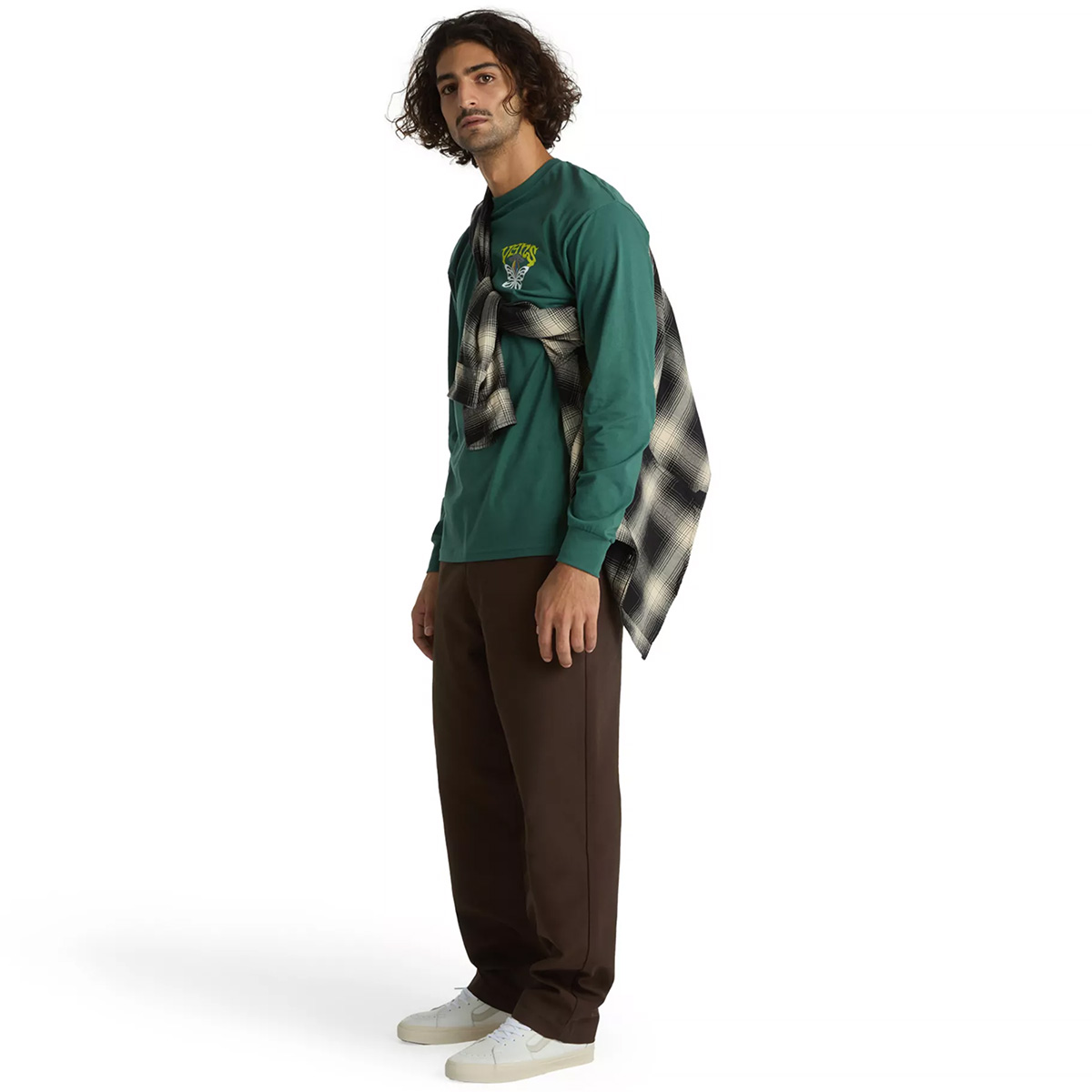 Vans Skull Saucer Longsleeve T-Shirt Bistro Green Vans Skull Saucer Longsleeve T-Shirt Bistro Green