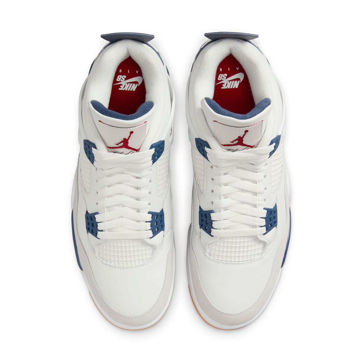 Nike SB x Air Jordan 4 Summit White/White-Navy-Neutral Grey Nike SB x Air Jordan 4 Summit White/White-Navy-Neutral Grey