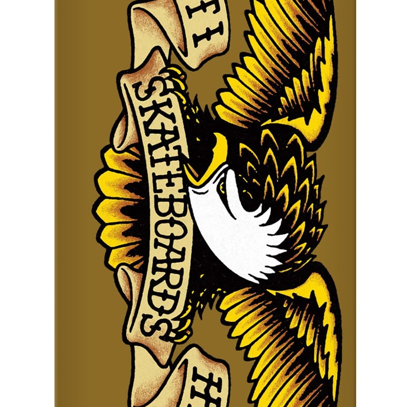Anti Hero Classic Eagle Skateboard Deck Brown 8.06