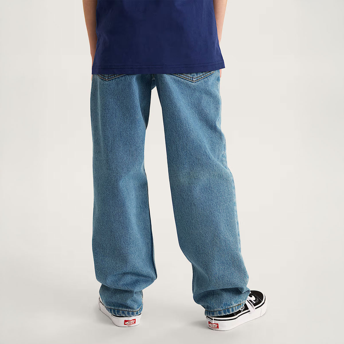 Vans Kids Check-5 Loose Denim Pant Stonewash/Blue