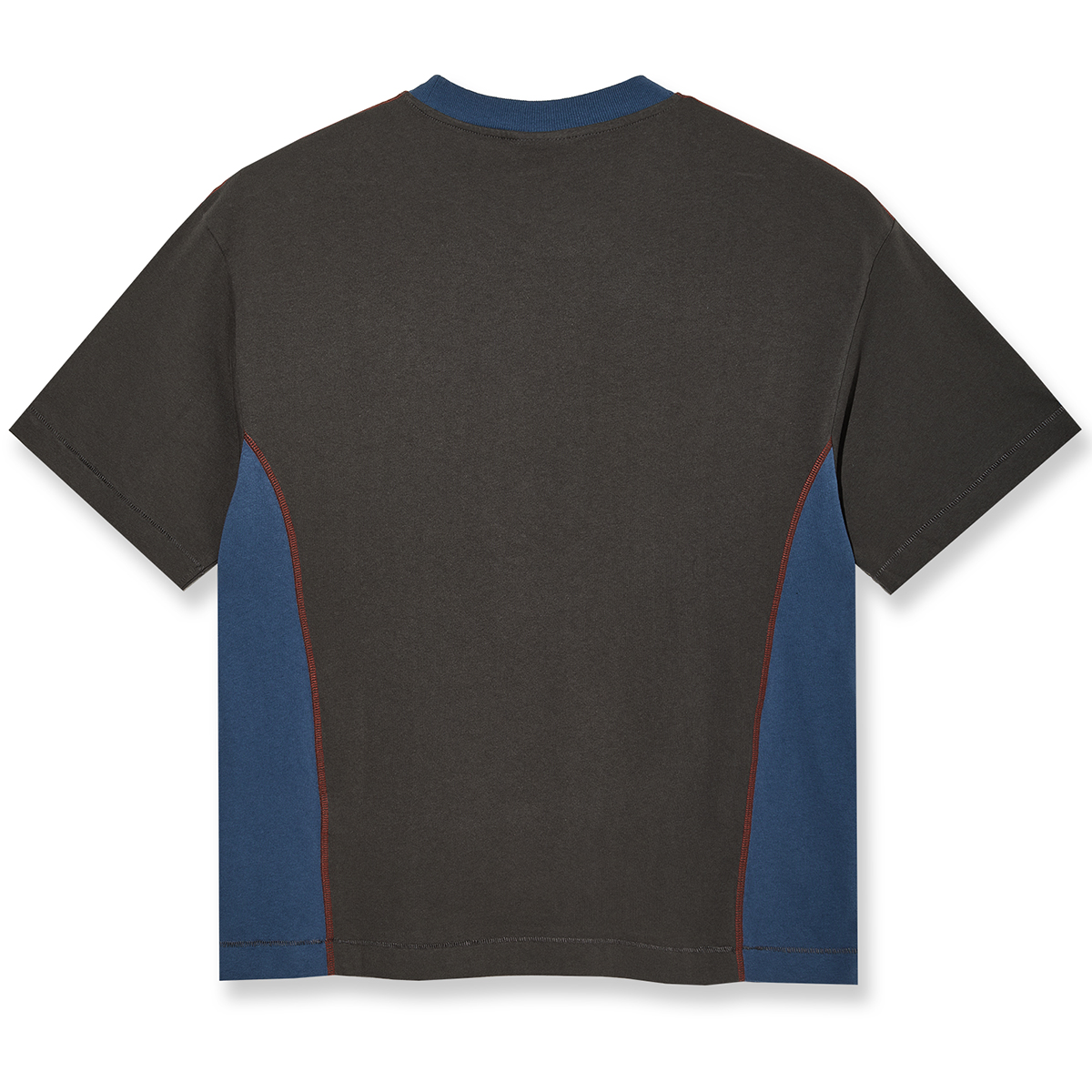 Polar Surf Panel T-shirt Dirty Black/Grey Blue