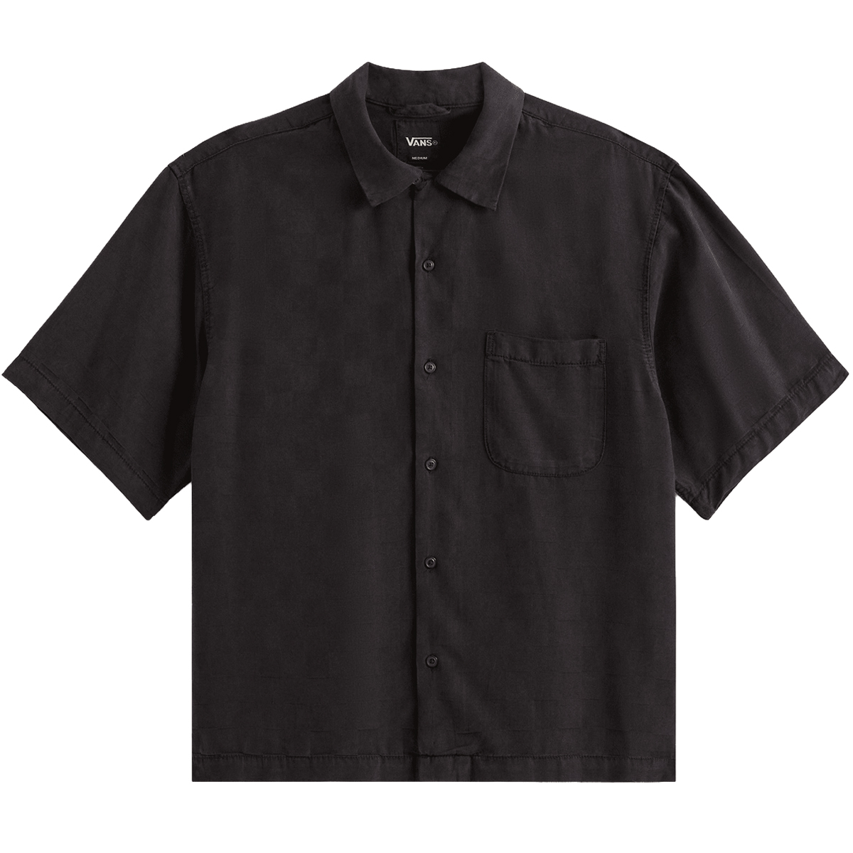 Vans Van Doren Tencel Check Camp Shirt Black