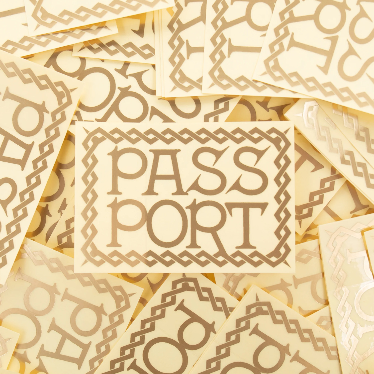 Pass Port Invasive Logo Sticker Pass Port Invasive Logo Sticker