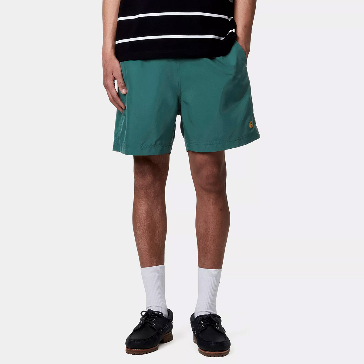 Carhartt WIP Chase Swim Trunks Rainforest/Gold Carhartt WIP Chase Swim Trunks Rainforest/Gold