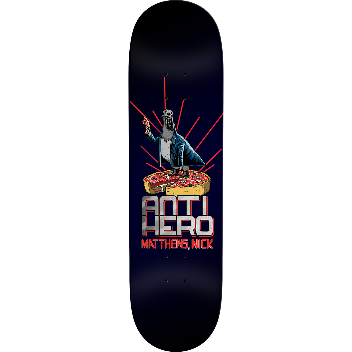 Anti Hero Matthews P2: Judgement Day Skateboard Deck Black 8.38