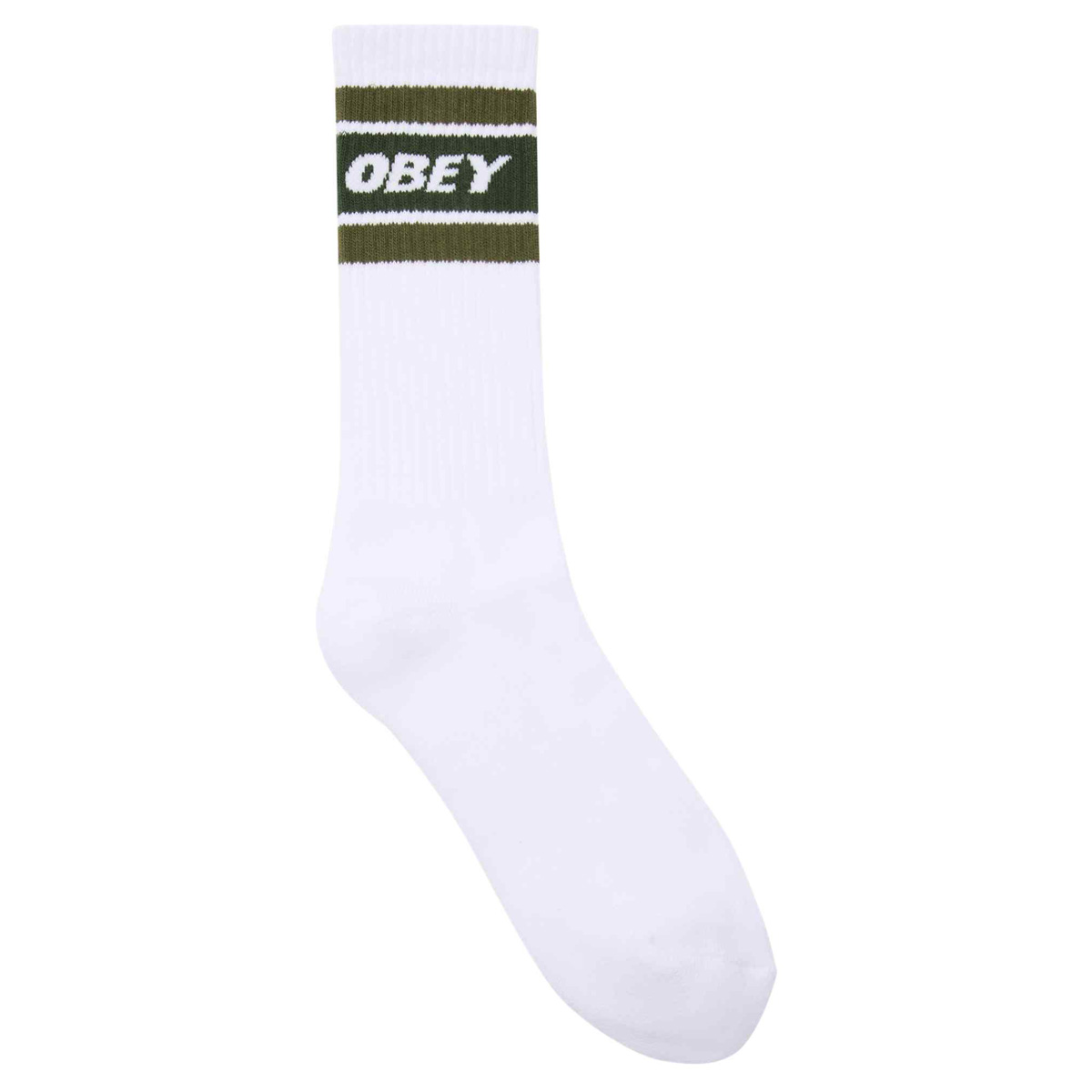 Obey Cooper II Socks White/Kombu Green