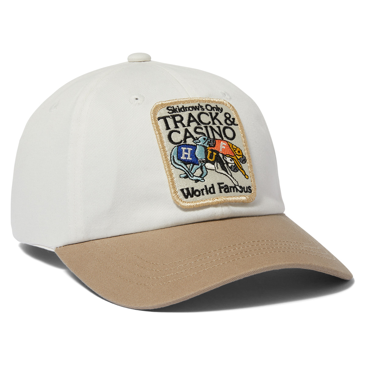 HUF Long Shot CV 6 Panel Hat White