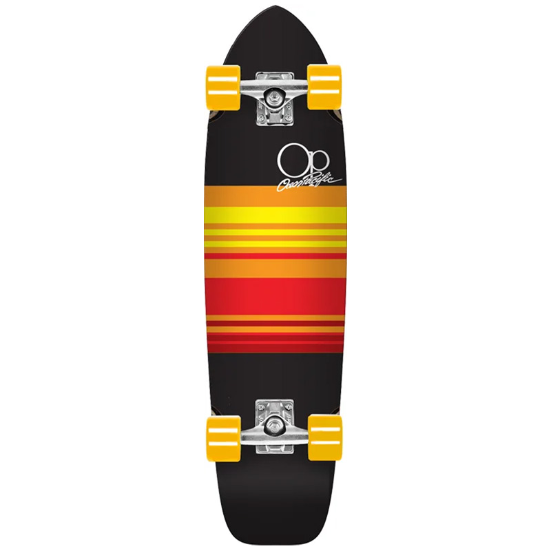 Ocean Pacific Swell Black/Orange Complete Cruiser 8.25