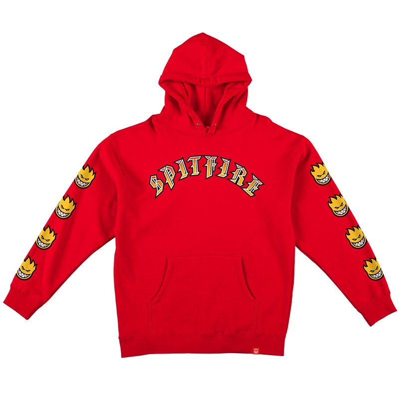 Spitfire Old E Bighead Fill Hoodie Scarlet Spitfire Old E Bighead Fill Hoodie Scarlet