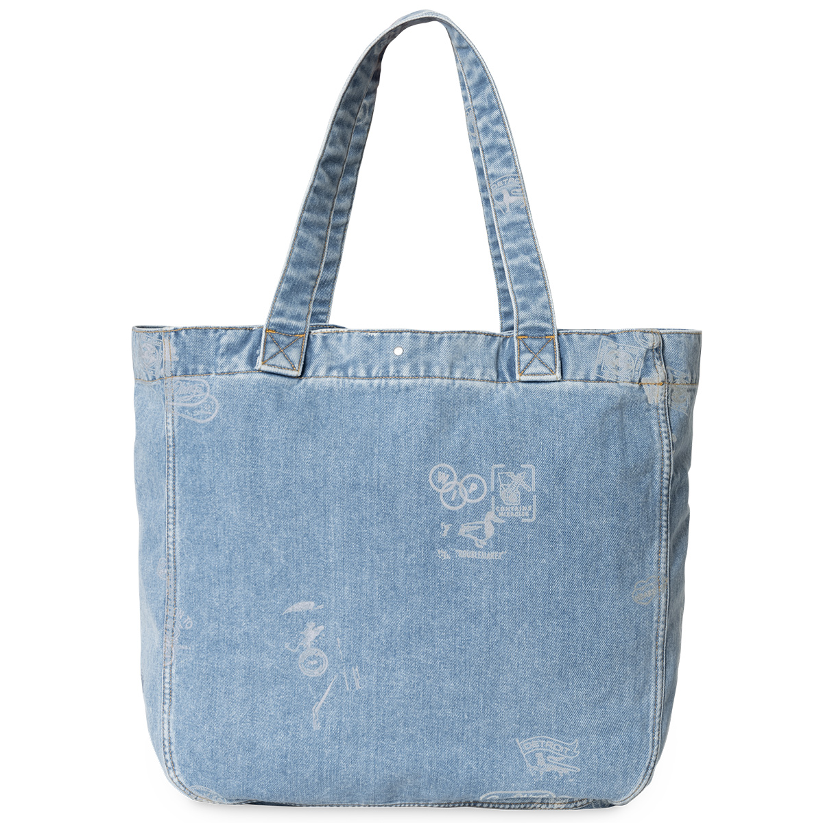 Carhartt WIP Stamp Tote Bag Stamp Print, Blue