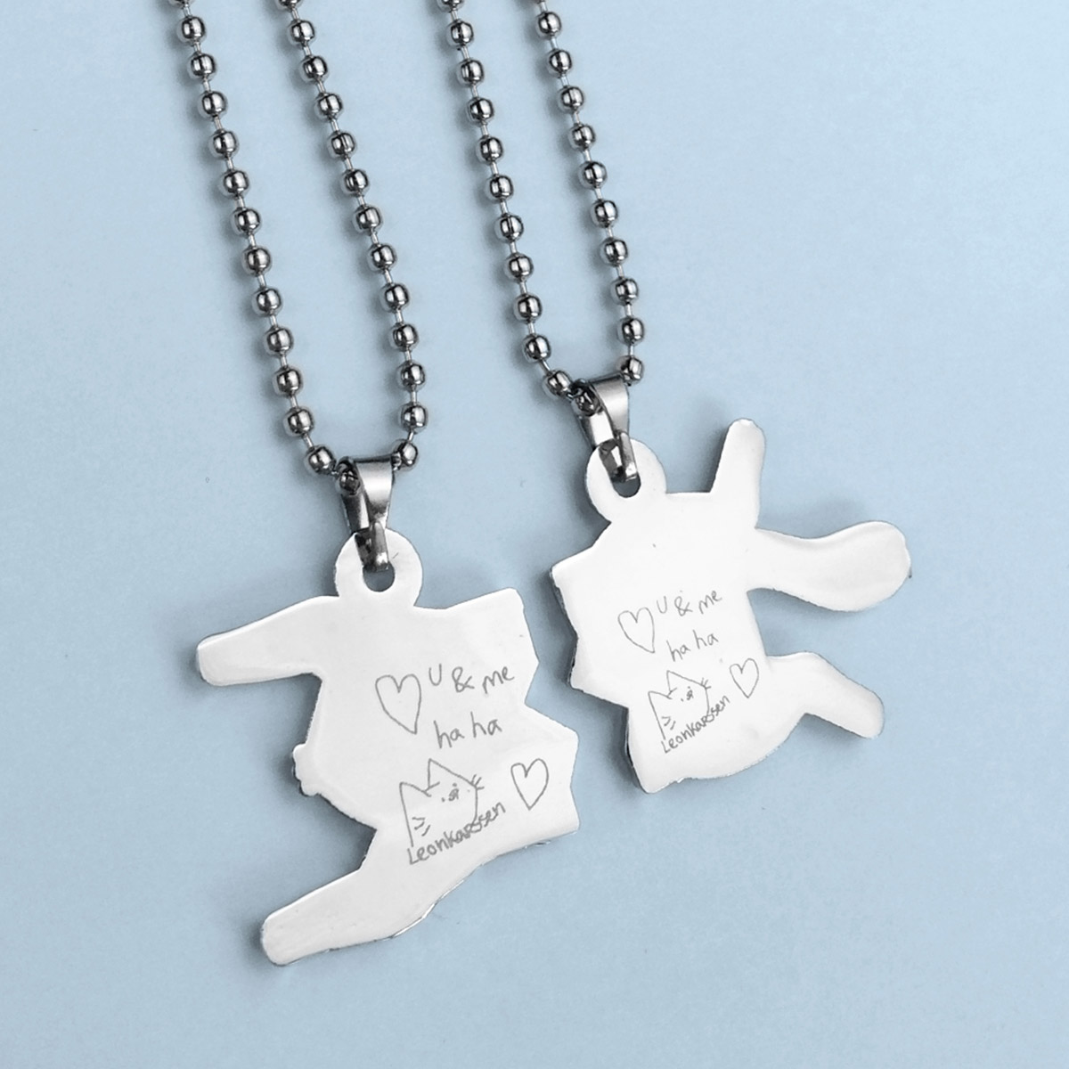 Leon Karssen Bff Ayyleon Pendant Set Silver Green Leon Karssen Bff Ayyleon Pendant Set Silver Green