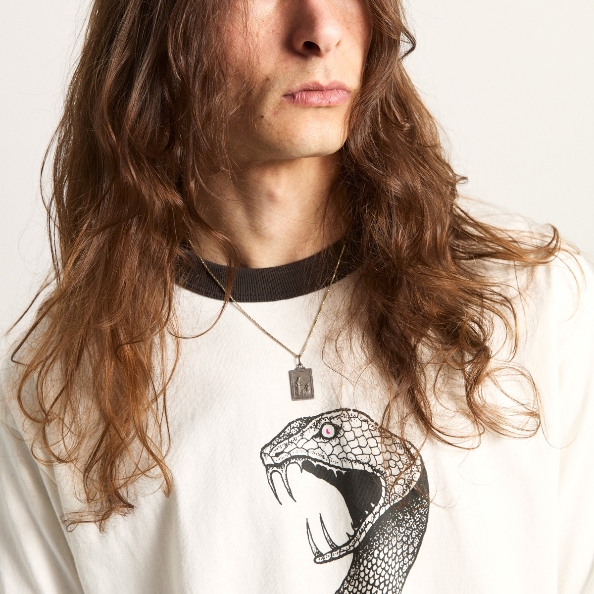 Vans MTE Skate Mike G Snake Flame Ringer T-Shirt Marshmallow