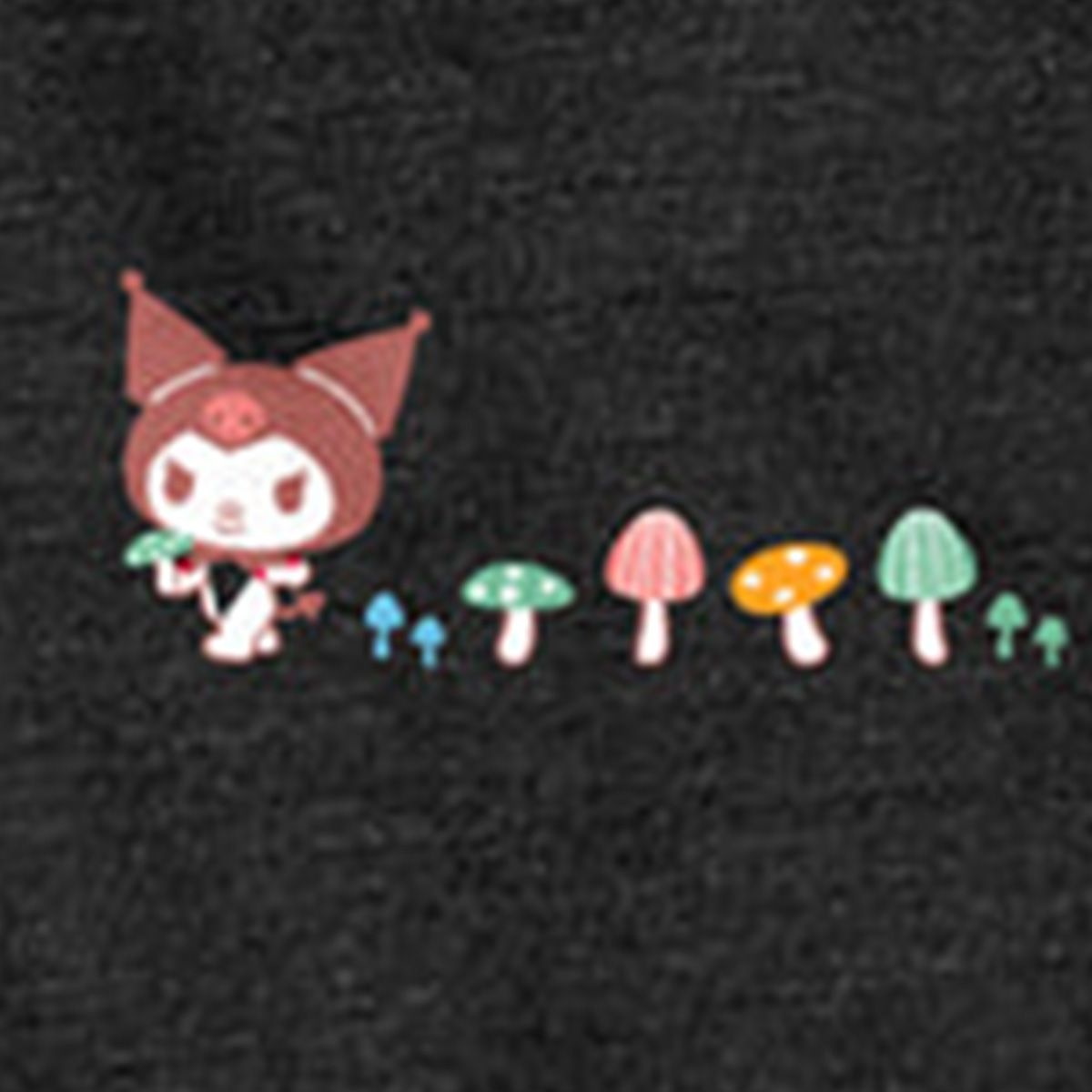 Girl x Hello Kitty & Friends Shroom Trail Crewneck Sweater Charcoal Heather