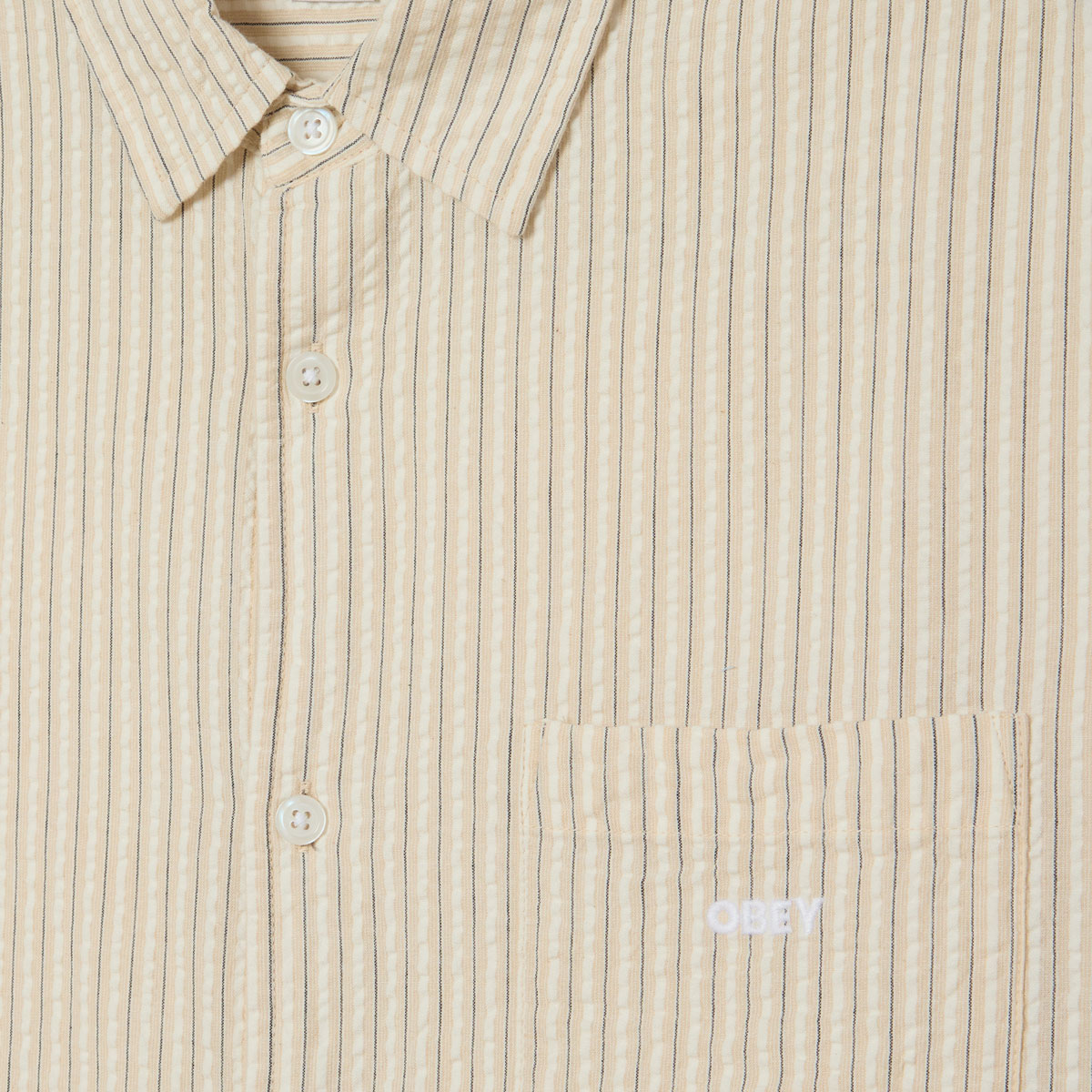 Obey Alan Woven Shirt Unbleached