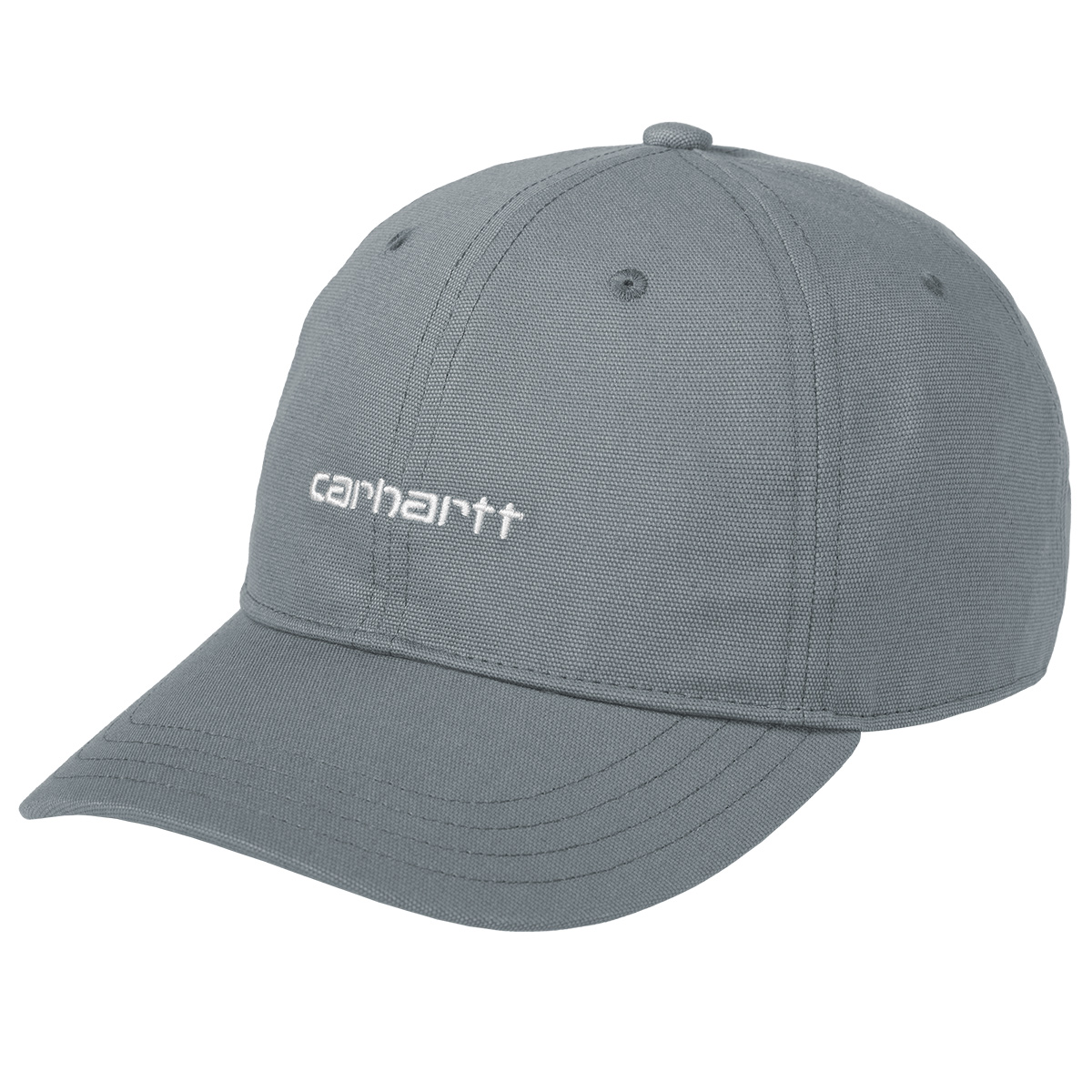 Carhartt WIP Canvas Script Cap Dove Grey/Wax Carhartt WIP Canvas Script Cap Dove Grey/Wax