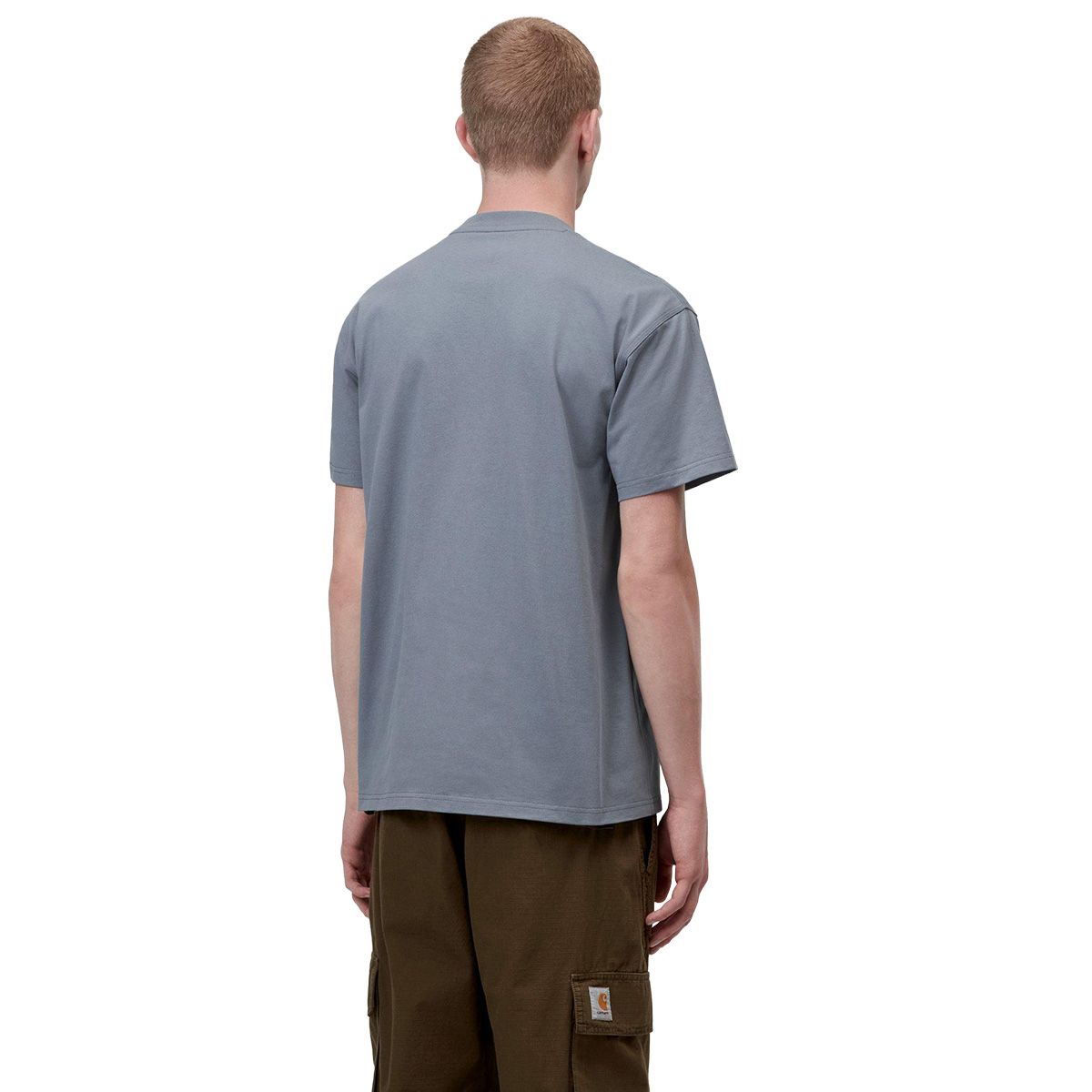 Carhartt WIP American Script T-Shirt Shady Blue 