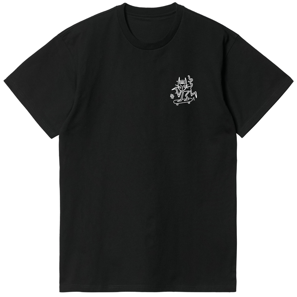 Skatestore x Woetoe Skatecat T-shirt Black Skatestore x Woetoe Skatecat T-shirt Black
