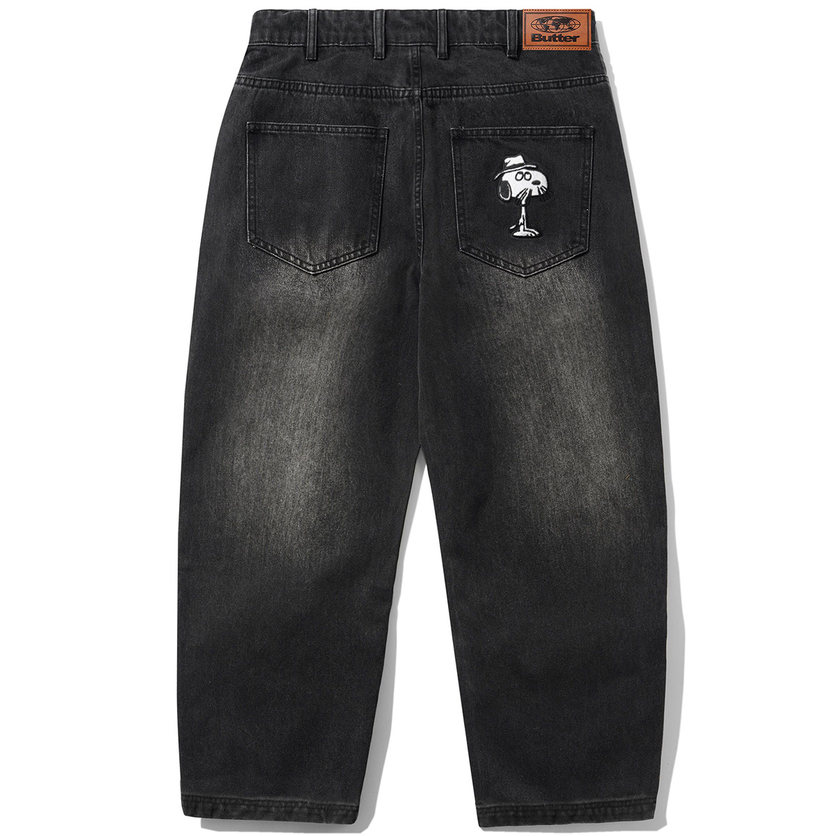Butter Goods x Peanuts Spike Denim Jeans Faded Black