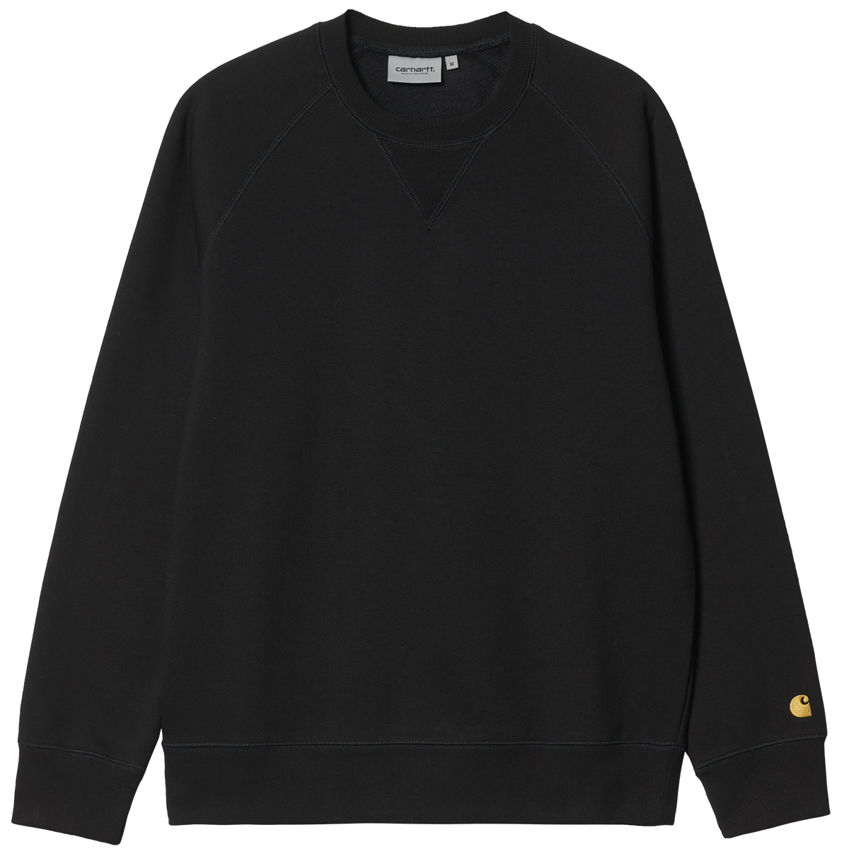 Carhartt WIP Chase Crewneck Sweater Black/Gold Carhartt WIP Chase Crewneck Sweater Black/Gold