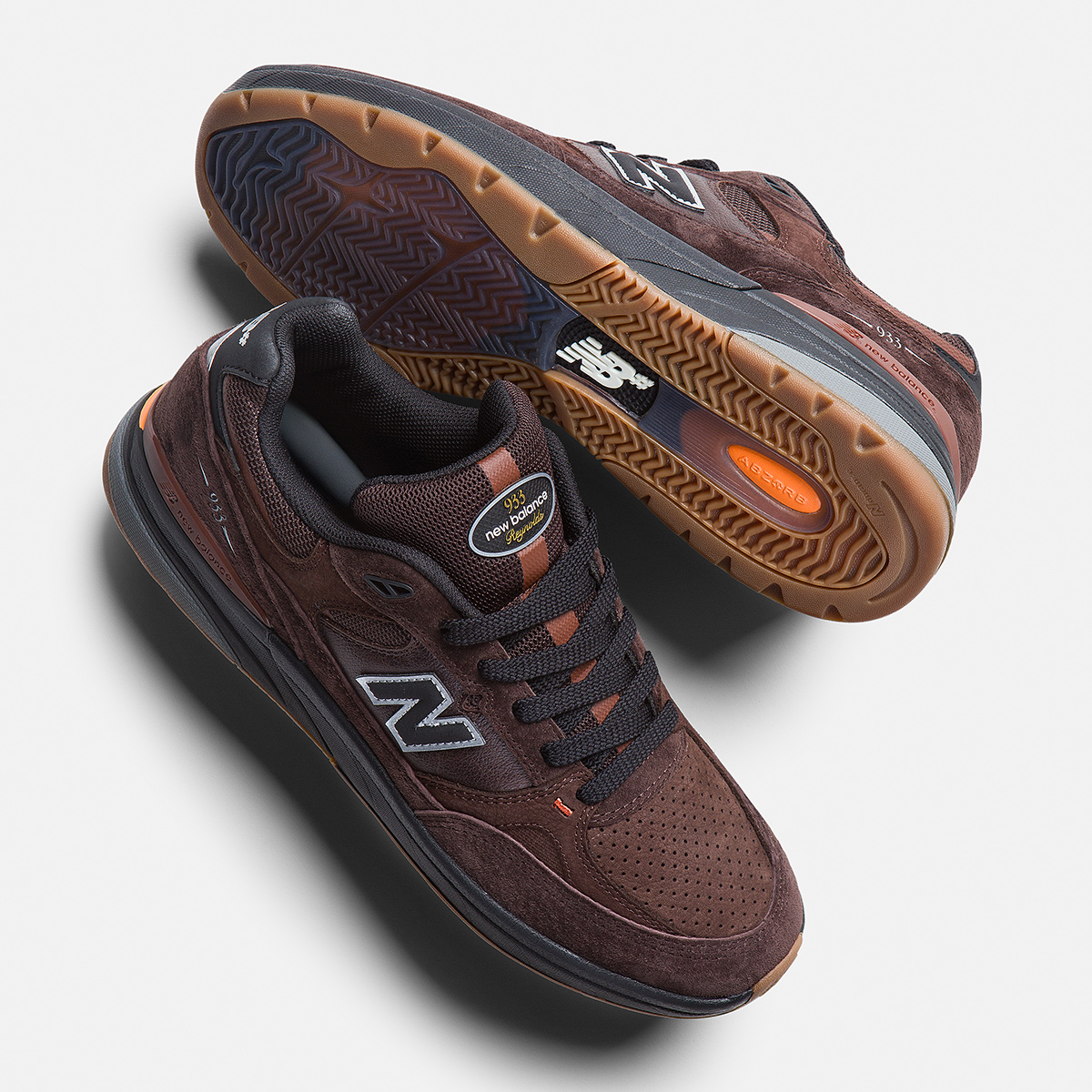 New Balance Numeric 933 Andrew Reynolds Brown/Black New Balance Numeric 933 Andrew Reynolds Brown/Black