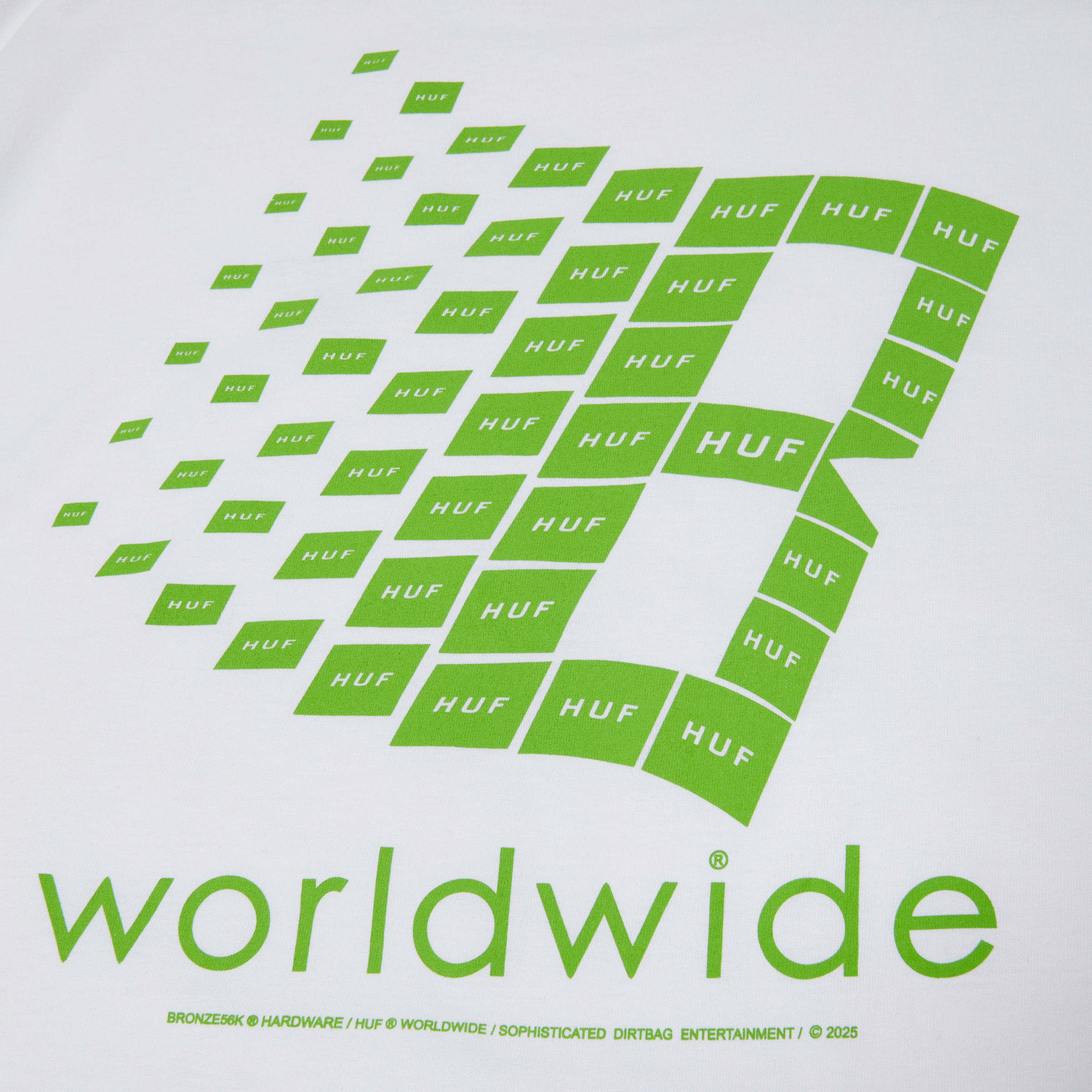 HUF X Bronze 56K T-Shirt White HUF X Bronze 56K T-Shirt White
