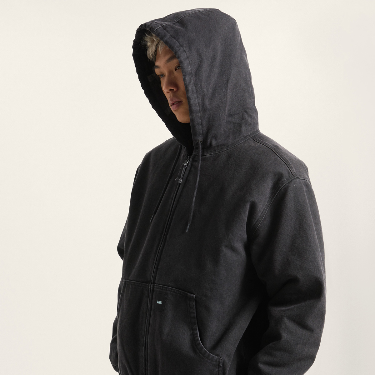 Vans Workwear Canvas Full Zip Jacket Black Vans Workwear Canvas Full Zip Jacket Black