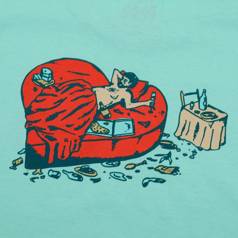Pass-Port Unlucky In Love T-shirt Celadon Pass-Port Unlucky In Love T-shirt Celadon