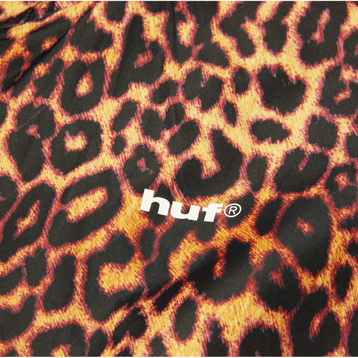 HUF Rainier Printed Shell Jacket Brown