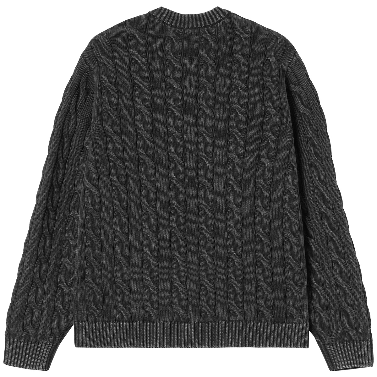 Carhartt WIP Carter Sweater Black Garment Dyed