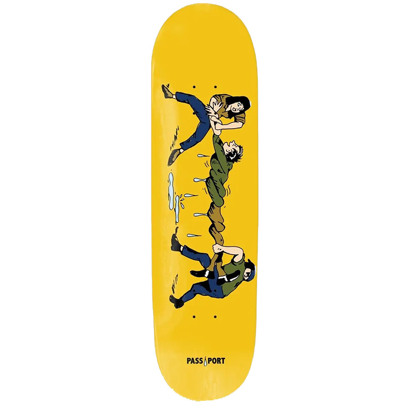 Pass Port Squeeze Skateboard Deck Yellow 8.5 Pass Port Squeeze Skateboard Deck Yellow 8.5